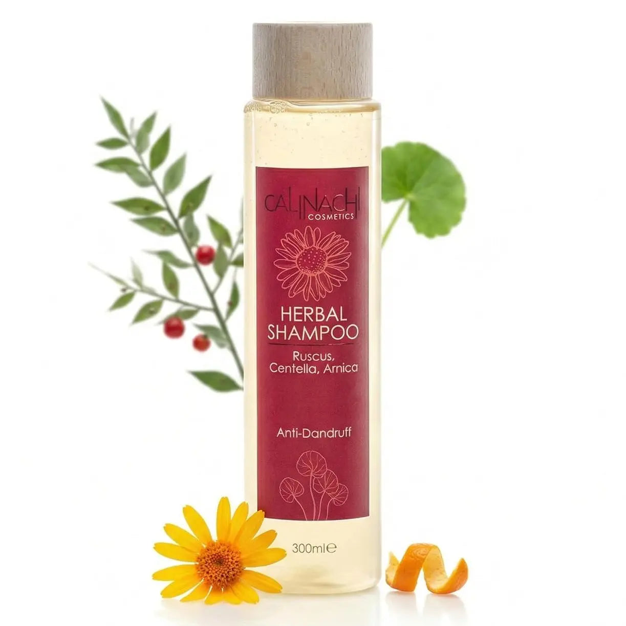 Anti Dandruff Herbal Shampoo, Sulfate Free, 300 ml. CALINACHI Cosmetics
