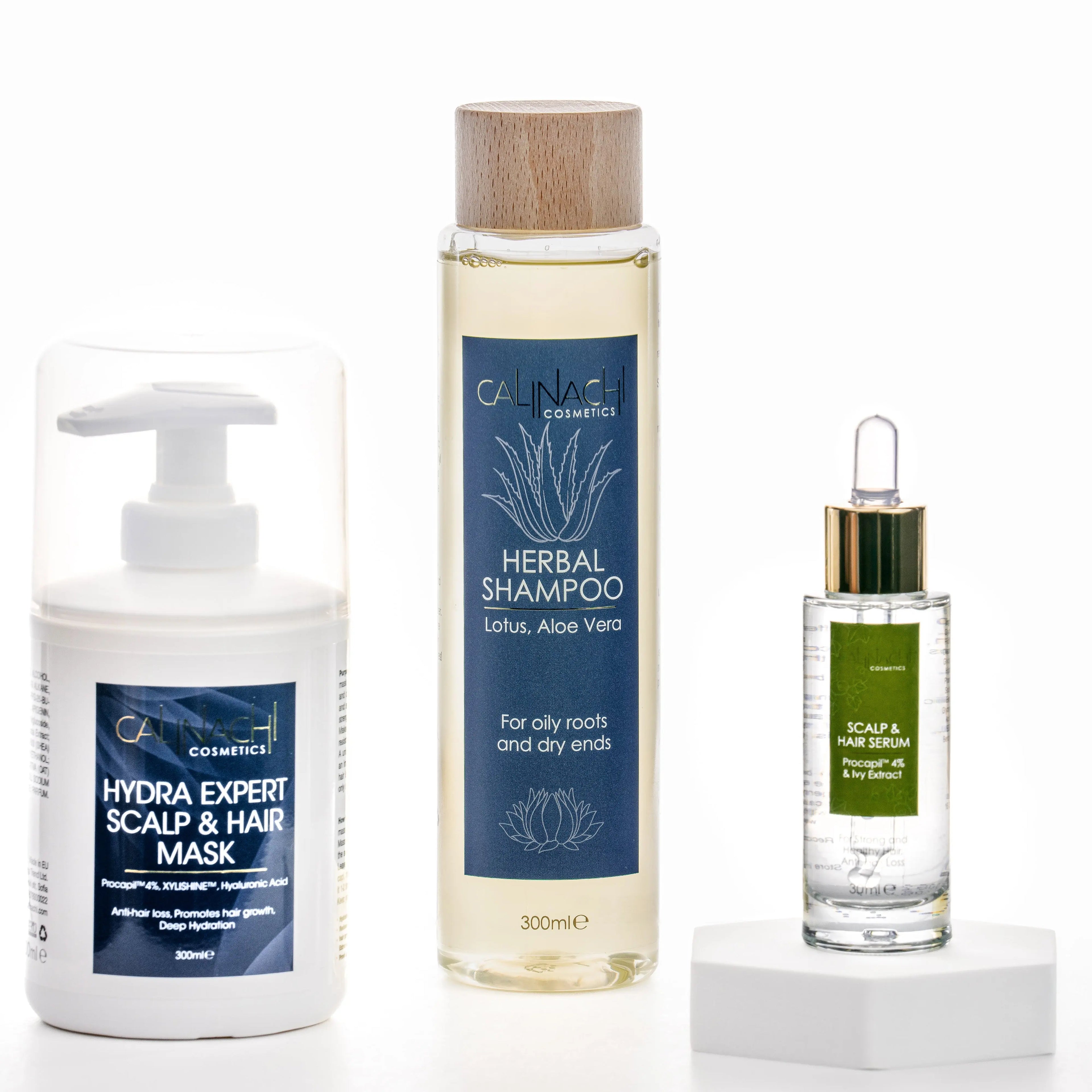 Hydra Therapy аgainst Hair Loss (all hair types) HairCare Sets CALINACHI Cosmetics