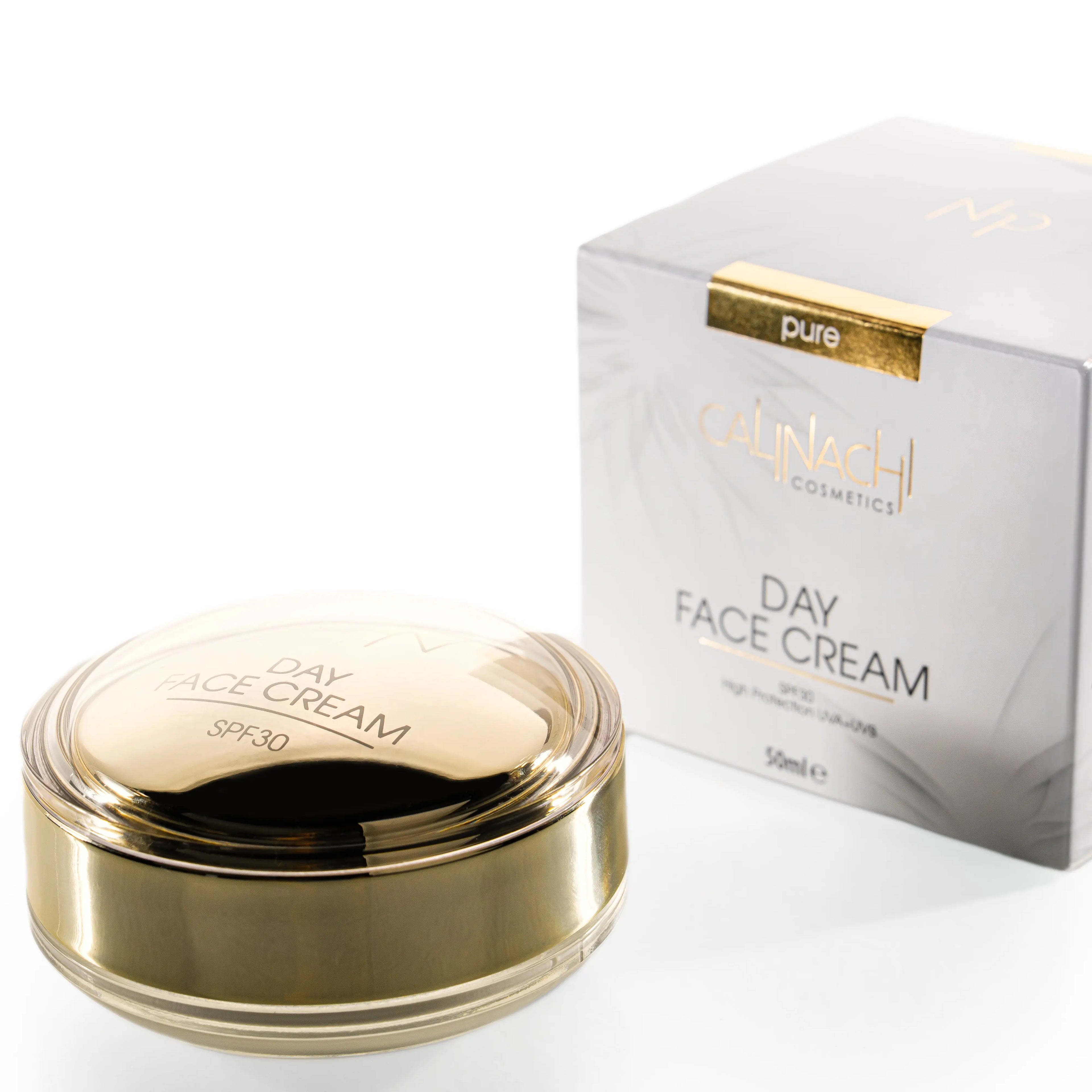 Hydrating Day Cream for Face, Neck, and Décolletage, SPF30, 50ml. CALINACHI Cosmetics