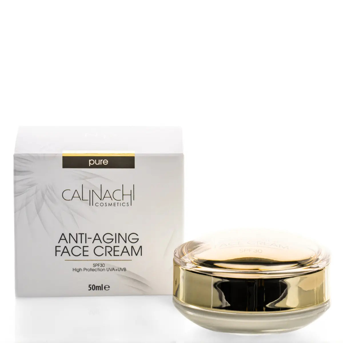 Anti-aging Day Face Cream for Face, Neck, and Décolletage, SPF30, 50ml.  CALINACHI Cosmetics