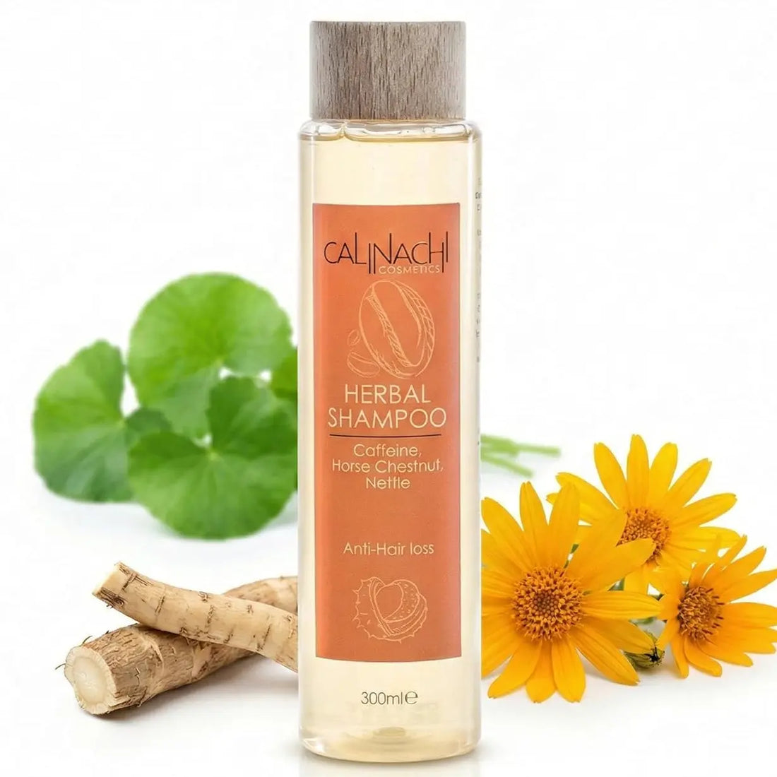 Anti Hair Loss Herbal Shampoo, Sulfate Free, 300ml.  CALINACHI Cosmetics