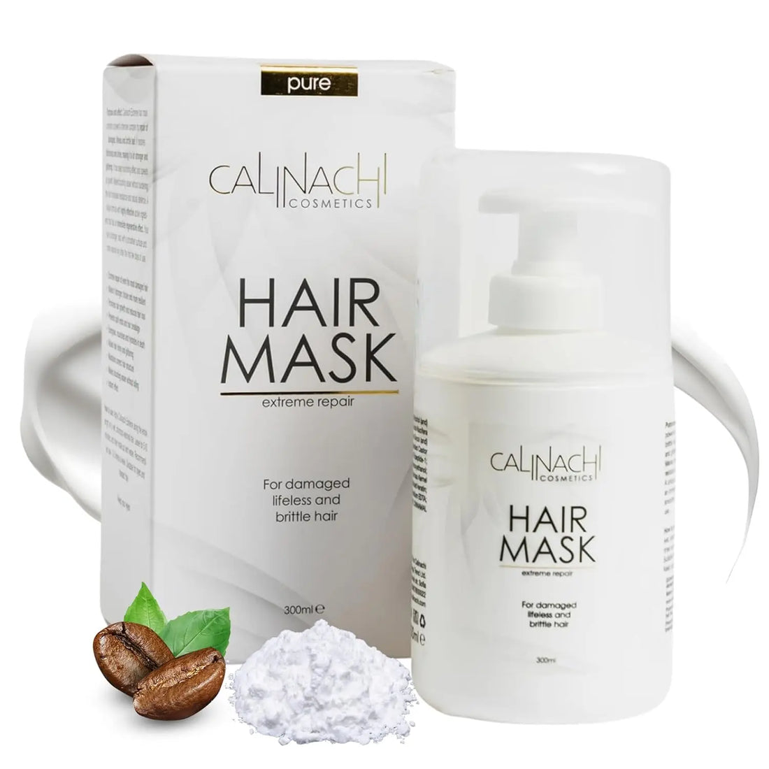 Protein Expert (Dry to Normal &amp; Normal) Anti-Hair Loss, Restorative, Mask for Scalp and Hair, 300 ml.  CALINACHI Cosmetics