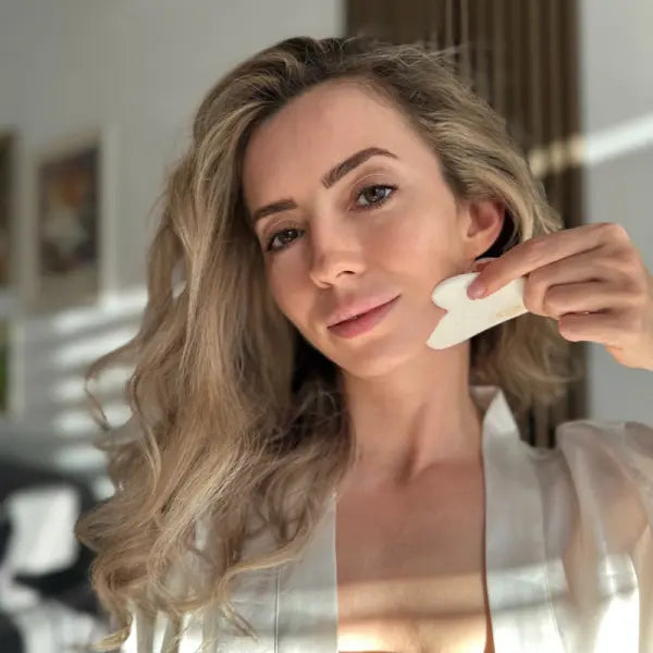 Gua Sha, 100% Natural Quartz  CALINACHI Cosmetics