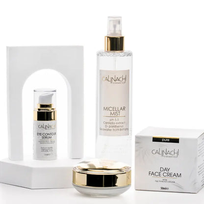 Hydrating Day Therapy for Face, Neck &amp; Décolleté SkinCare Set CALINACHI Cosmetics