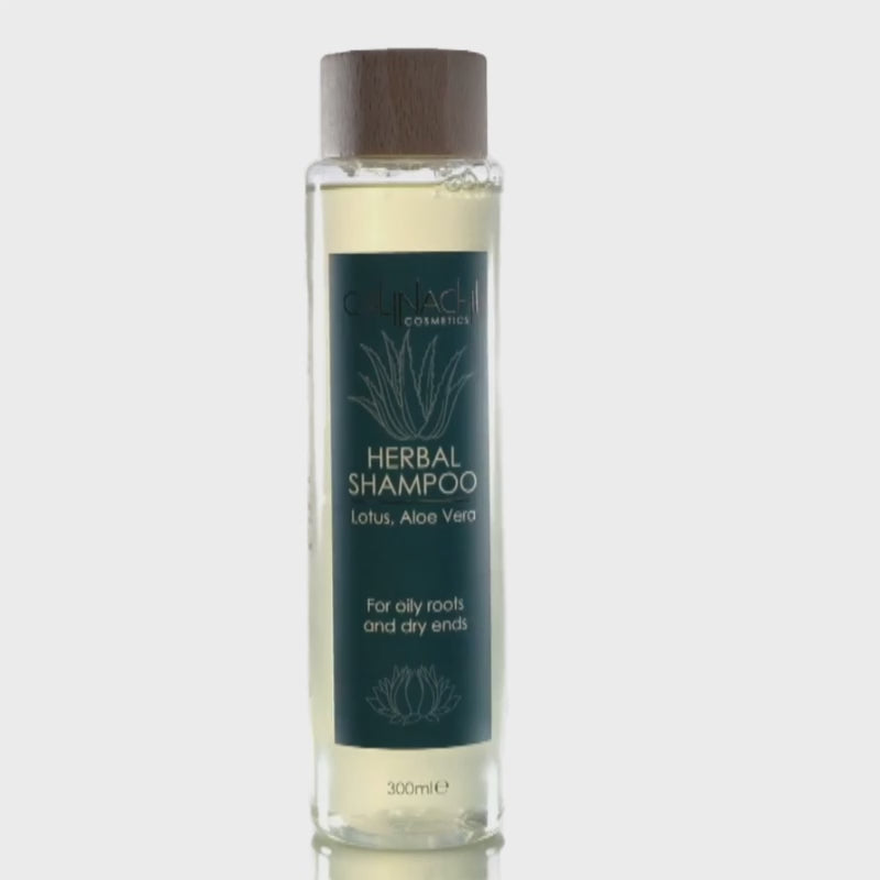 Professzionális zsíros fejbőrre és száraz hajvégekre való sampon | Gyógynövényes és szulfátmentes | 300 ml